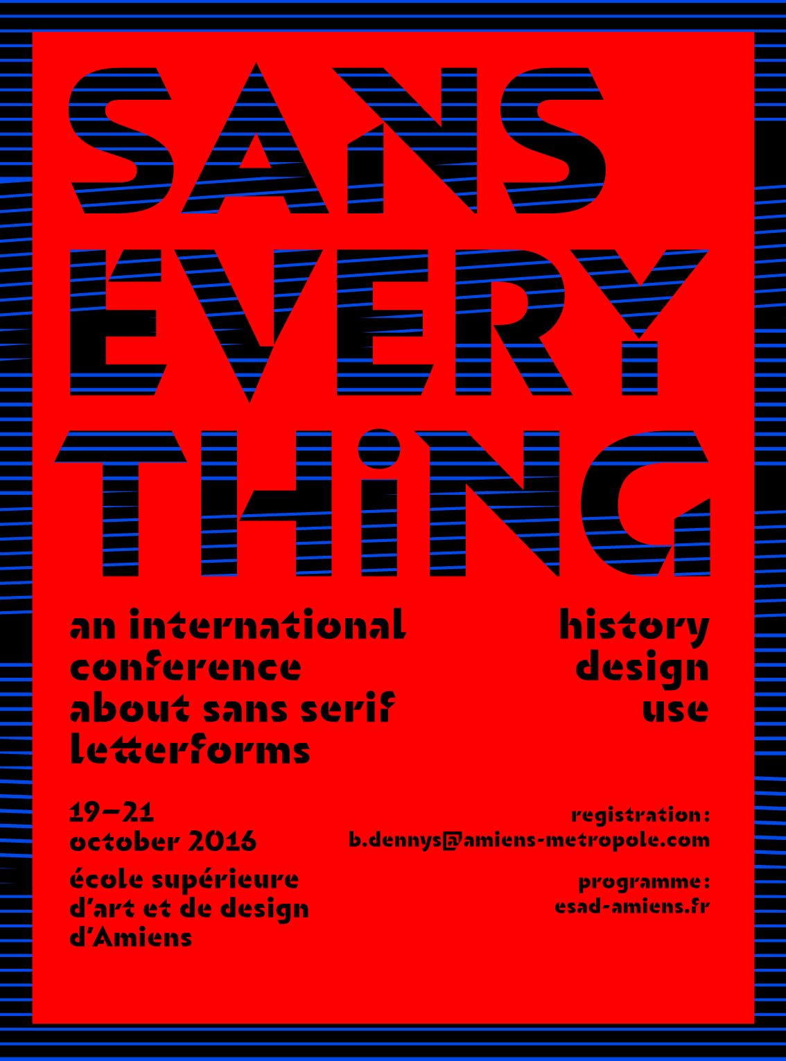 Sans Everything - an international conference about sans serif letterforms
